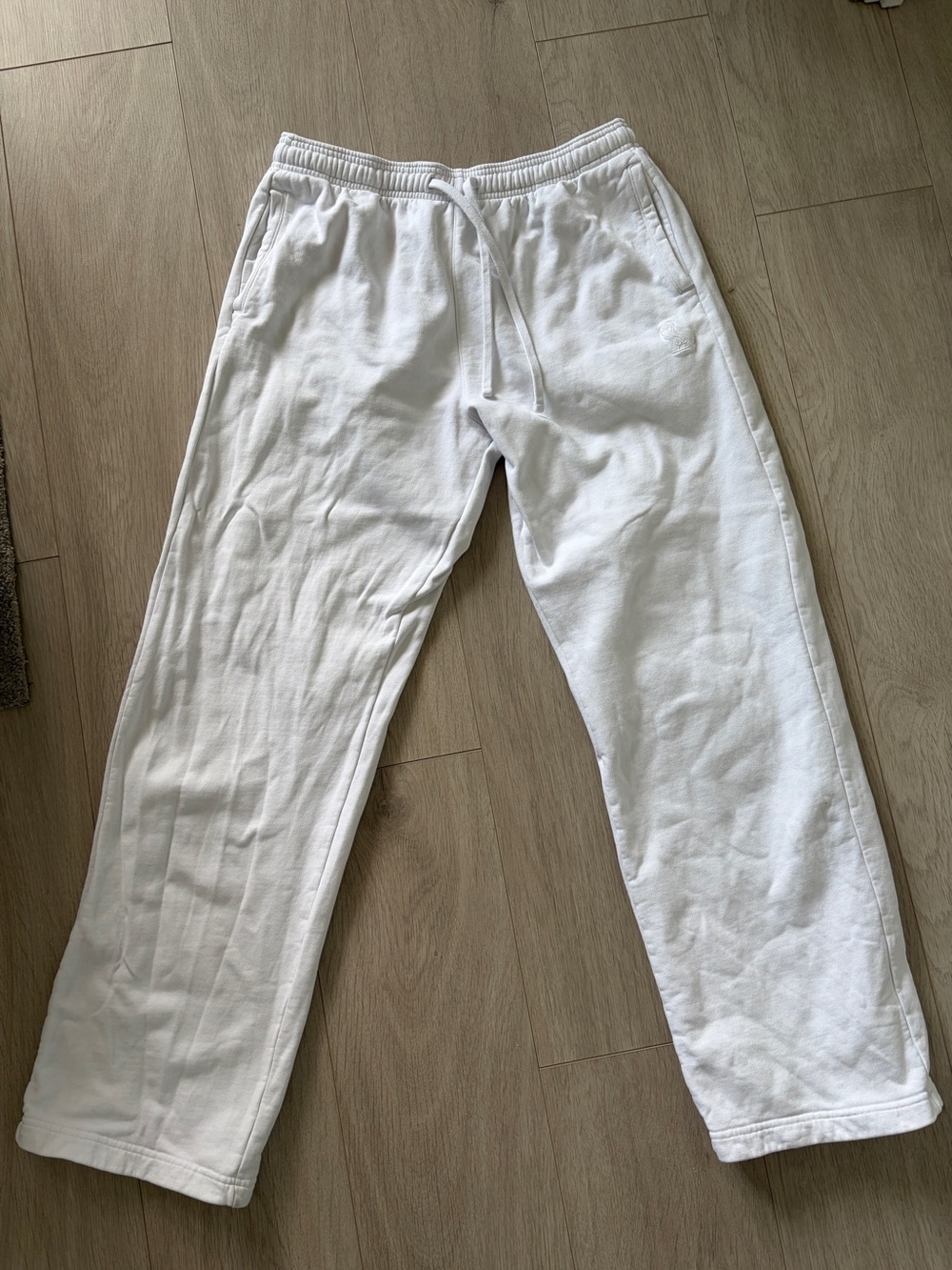 OVO White Track Pants with Drawstring Waist sweatpants